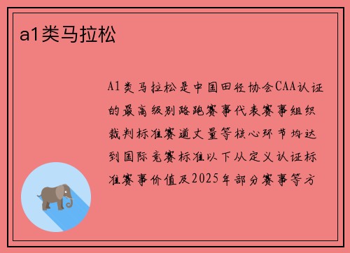 a1类马拉松